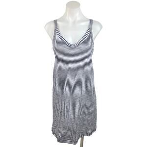 Universal Thread Women's White V-Neck Sleeveless A-Line Knee Length Dress Sz S